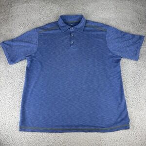 Tommy Bahama Polo Shirt Mens‎ Xl Blue Logo Casual Outdoors